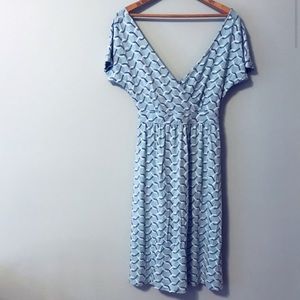 Seraphine Nautical Tie Back Aqua Dress